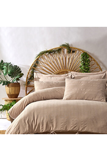 OEM Lucca Beige Bed Linen (100% Cotton)