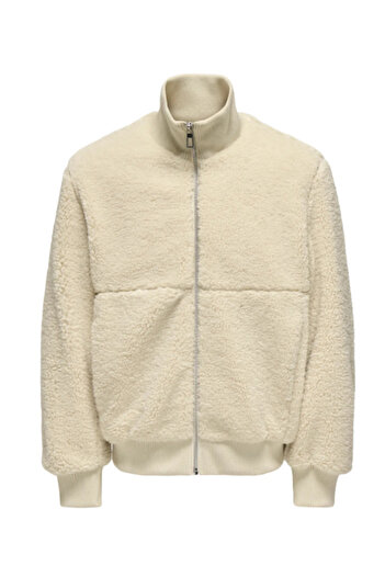 Only & Sons Ανδρικό μπουφάν με φερμουάρ ONSRAY SHERPA JACKET OTW