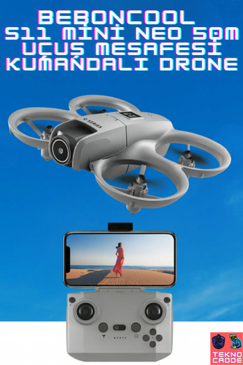 beboncool S11 Mini Neo 50M Uçuş Mesafesi Kumandalı Drone