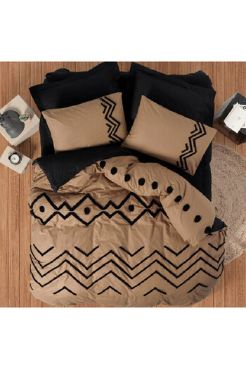 OEM Elio Puff Bed Linen Black (100% Cotton)