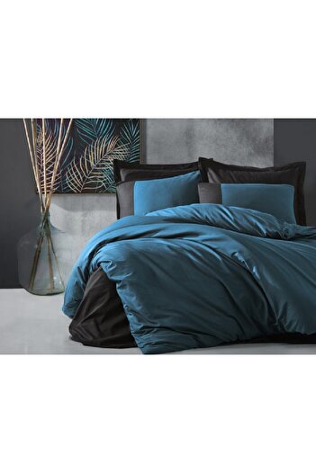 OEM Plain Petrol-Black Bed Linen (100% Cotton)