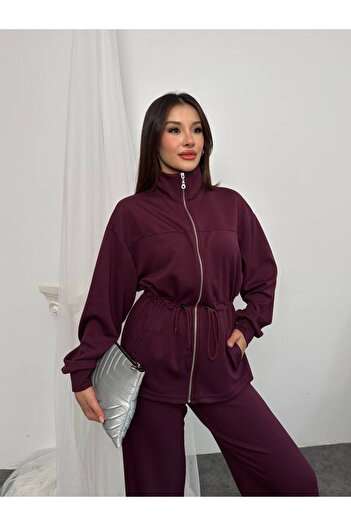 manana fashion Soft Textured 100% Modal Fabric Adjustable Waist Cardigan Pants Set