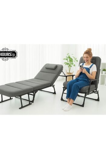 Unbranded/Generic Horse 6-Position Adjustable Camping Bed, Lounger or Garden Chair