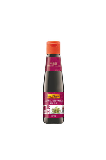 Top Ingrediente Lee Kum Kee – Seasoned Rice Vinegar – Black Rice Vinegar – 207 Milliliters