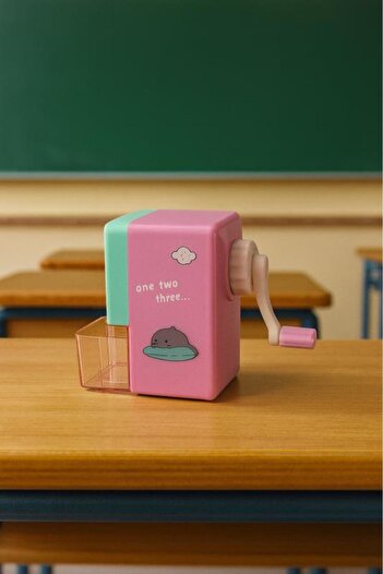 Bafix Choeming Pencil Sharpener with Handle Pink