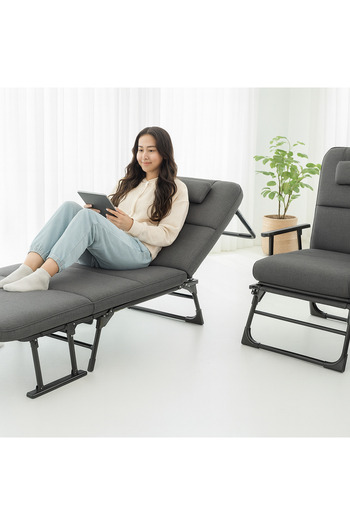 CENTRHOME Multi-purpose folding chair and bed
