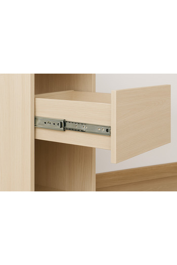 N.S NAMARK 35cm Smooth Pomegranate Metal Drawer Pulley Set - High Quality Silver Rust Resistant Drawer Pulls