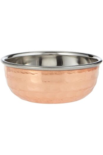 Generic Raj Round Copper Small Katori, 9.3 cm, TCKL01, Curry Bowl , Salad Bowl , Side Bowl , Dessert Bowl ,