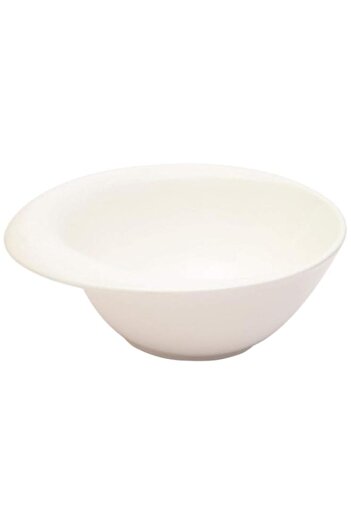 Generic Shallow Bone China Bowl, White, 9 Inches, Jx94-B001-02