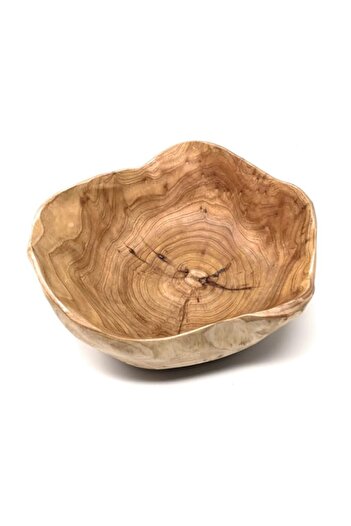 Generic THY COLLECTIBLES Wooden Bowl Handmade Storage Natural Root Wood Crafts Bowl Fruit Salad Serving Bow