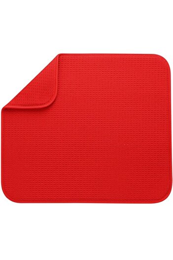 Generic S&T INC. Dish Drying Mat for Kitchen, Absorbent, Reversible Microfiber Dish Mat, 16 Inch x 18 Inch,