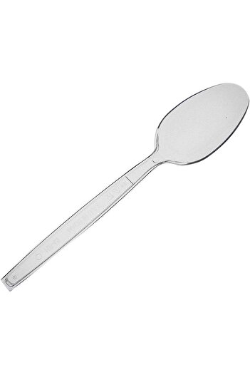 Hotpack Heavy Duty Plastic Clear Spoons, 50 Pieces