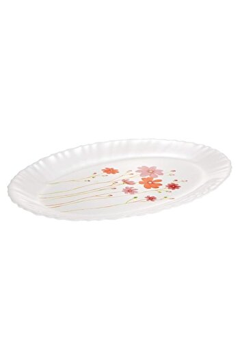 Generic Luminarc Country Flower Oval Platter - White