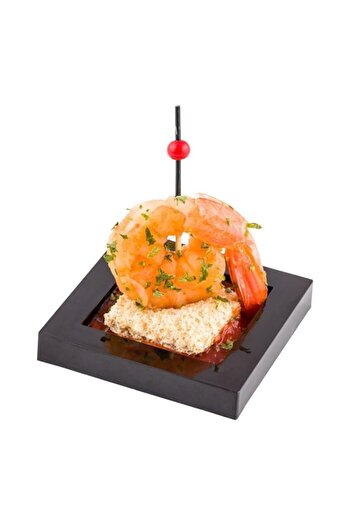 Generic Restaurantware-2.5 x 2.5 Inch Dessert Plates, 20 Disposable Appetizer Plates - For Cold Foods, Blac