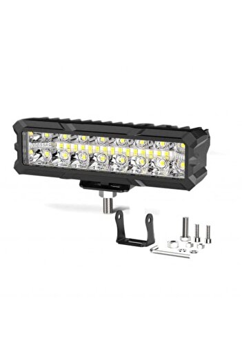 DELUXETUNING Led bar car projector, combined light for ATV, SUF, Jeep 4 x 4, Truck, 12-24 V, length 15.5 cm, 93 W