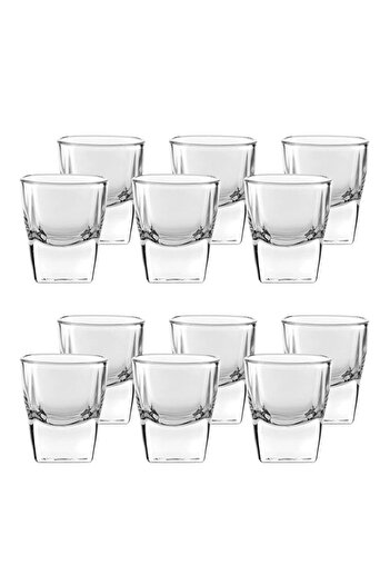 Generic Ocean Plaza Shot Glass, Set Of 12, Clear, 55 Ml, P00210, Shot Glass, Shooter Glass, Liquor Glass, S