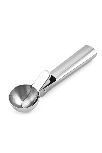 Generic مغرفة الآيس كريم - مغرفة آيس كريم متينة من الفولاذ المقاوم للصدأ - مجرفة آيس كريم معدنية للجيلاتو، ج