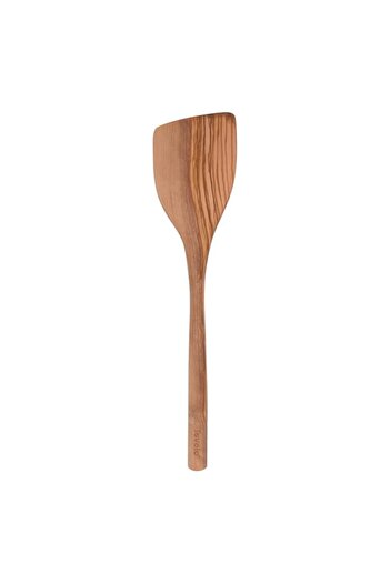 Generic Tovolo 81-29279 Wooden Angled Turner Spatula Kitchen Cooking Utensil, Olivewood Swizzle Stick, Wood