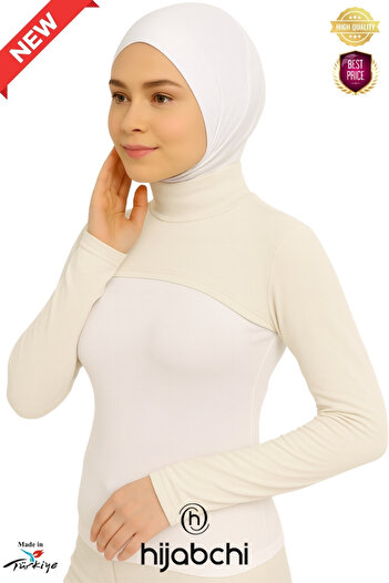 hijabchi Комір з коміром - Рибальський комір з віскози та лайкру -