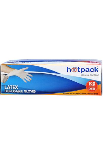 Hotpack Powder-Free Latex Gloves