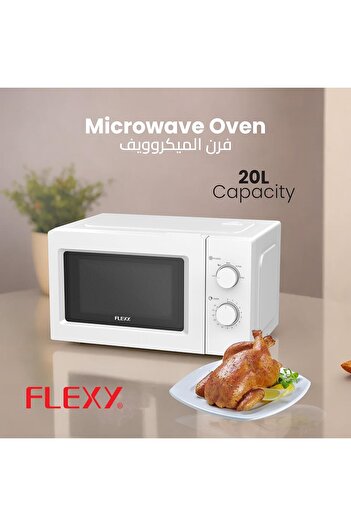 flexy ® 20 Liter Microwave Oven, 700 Watts Output, 1150 Watts Input, 6 Power Levels, Smart Defrost,