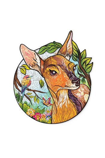 Wood Trick 2D puzzle, Charming Little Deer, WT, wood, 135 pieces
