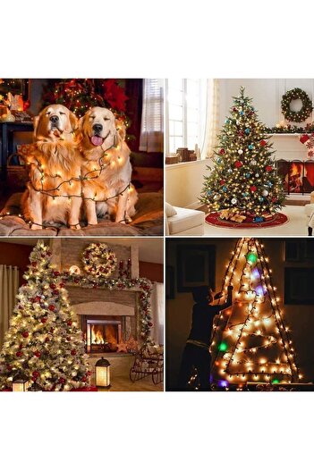 EMATTERIO Christmas Installation Roll Type 30m, 8 Modes, Indoor/Outdoor, Mains Powered