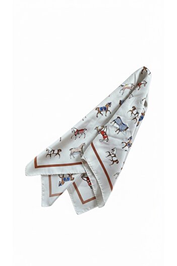 Muse Sister 70X70 Horse Patterned Scarf