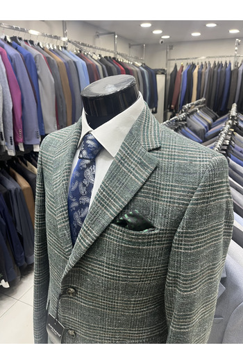 MASSARO Battal Boy Large Size Classic Wool Winter Men's Jacket