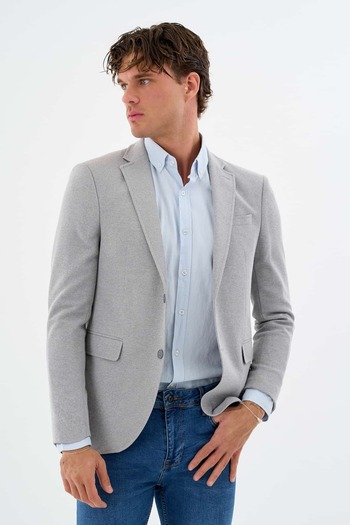 Savira Men's Jacket Knitted Fabric Full Lycra Ty89763Gh30 New Season