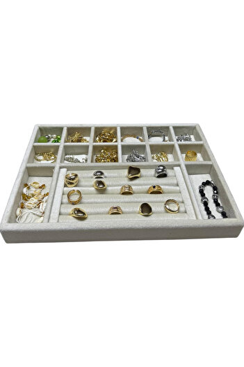 Moda fiesta Drawer Jewelry Organizer – Wooden Baby Face Finish Organizer 34×24×3