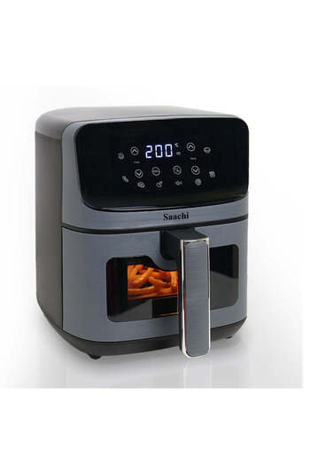SAACHİ 4.5L Air Fryer with 8 Preset Cooking Programs, Viewing Window, Timer and Temperature Control