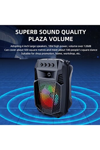 ZQS Portable Speaker With MP3, USB, Bluetooth, FM Radio, 15W SPEAKER ZQS-1430