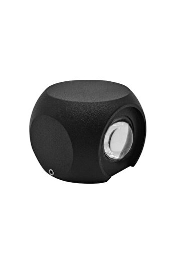 Klaus Led Wall Lamp Black Ip54 2X1W 3000K Alu. 55X55X55Mm, KE46453 (50)