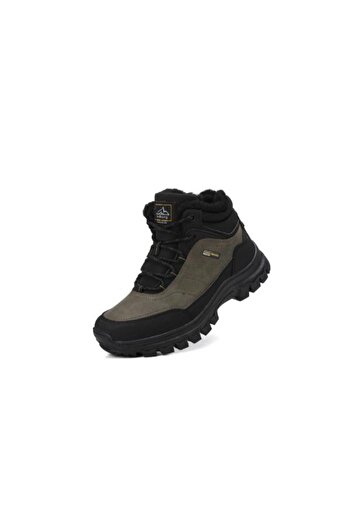 AX Boxing Children's Boots, Fur Lined, Lace and Zipper Closure, Non-Slip Sole,
