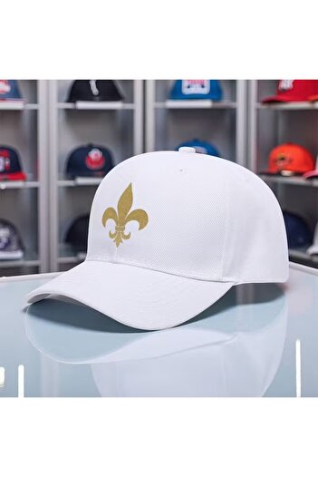 l'eivor Fleur De Lys Printed Snapback Hat