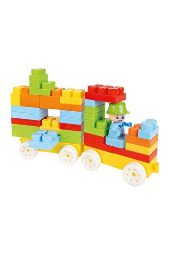 P Parla 03 571 Master Blocks with Accessories 128 Pieces in a 10 Liter Storage Container