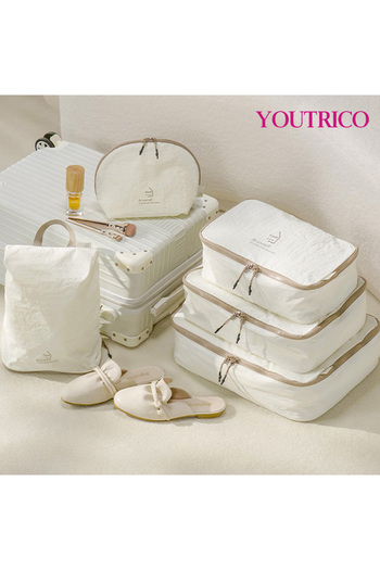 Youtrico 5pcs/set Travel Luggage Organizer,Packing Cubes Set Compression Storage Bag Waterproof Travel Parts