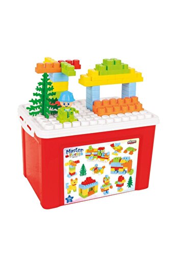 P Parla 03 572 Master Blocks with Accessories 194 Pieces in a 15 Liter Storage Container