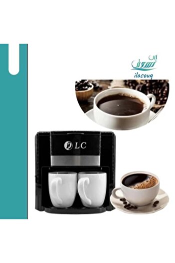 DLC Coffee Maker with Two Porcelain Cups