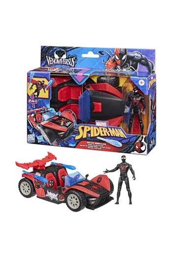SPIDERMAN Marvel Spider-Man VenomVersus Epic World of Action Miles Morales Remix Blast Racer 4-Inch