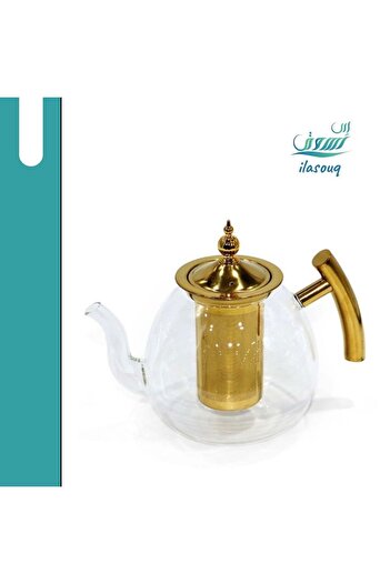 DLC Glass Teapot with Strainer 1 Liter
