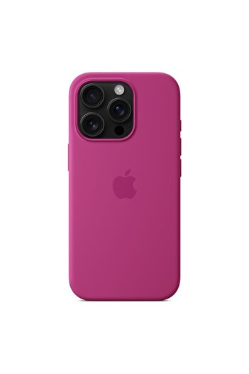 BSG TECH Protective case for Apple Silicone Case with MagSafe for Iphone 16 Pro, Fuchsia
