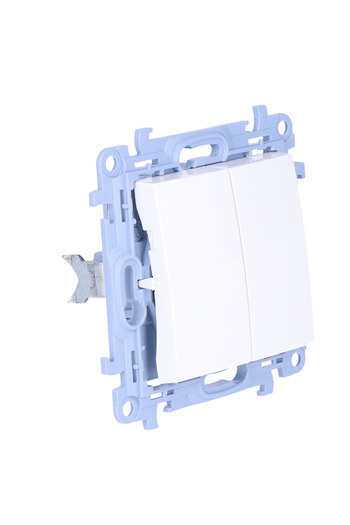 Other Double pushbutton module 10 AX 250 V screw terminals white Simon10