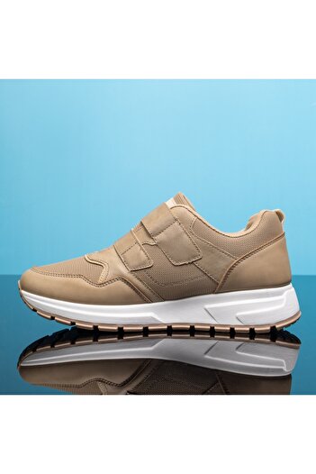 BMoD Men's khaki sport shoes with hook-and-loop fasteners MOD13204