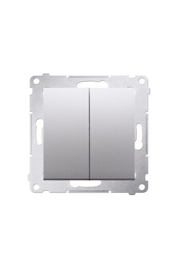 Other Double pushbutton without pictogram 10 AX matt silver Simon54