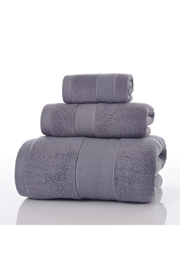 fun zone oem Large Pure Cotton Bath Towel, Grey