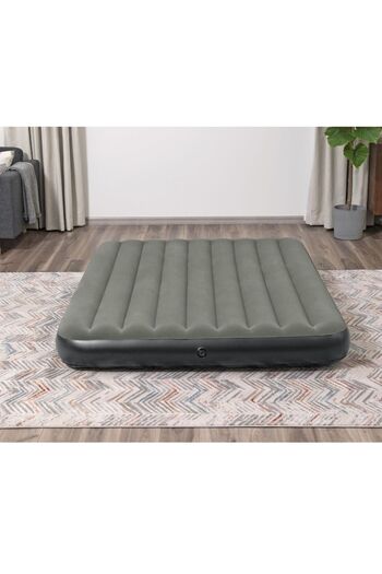 TSUMAB Bestway Double Inflatable Air Mattress – Durable Flocked Sleeping Bed for Home & Camping
