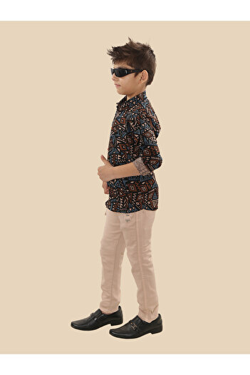 Ts Trends By Styli Printed Buttoned Shirt and Pant Set