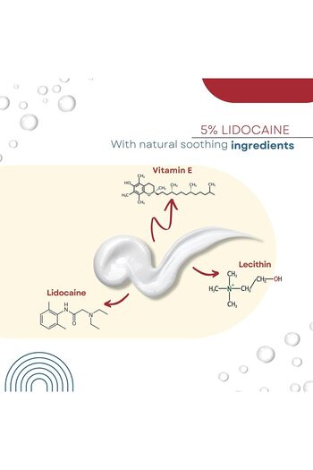 Dr Numb Dr. Numb Lidocaine Topical Anesthetic Numbing Cream for Pain Relief, Maximum Strength with Vitamin E